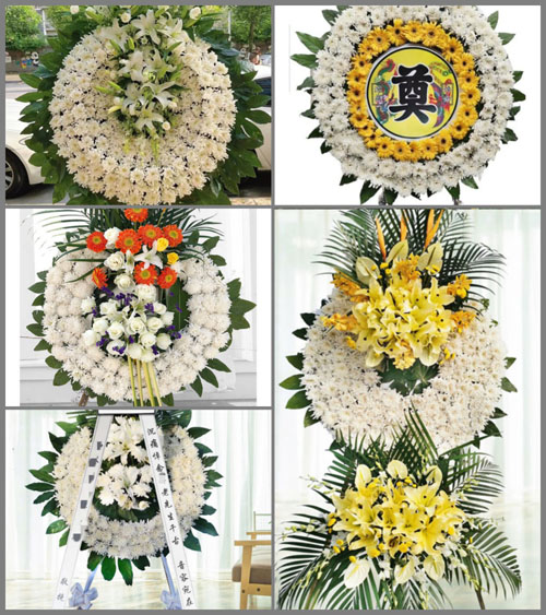 湖北黄冈市黄梅县小池镇姚湖村花圈速递